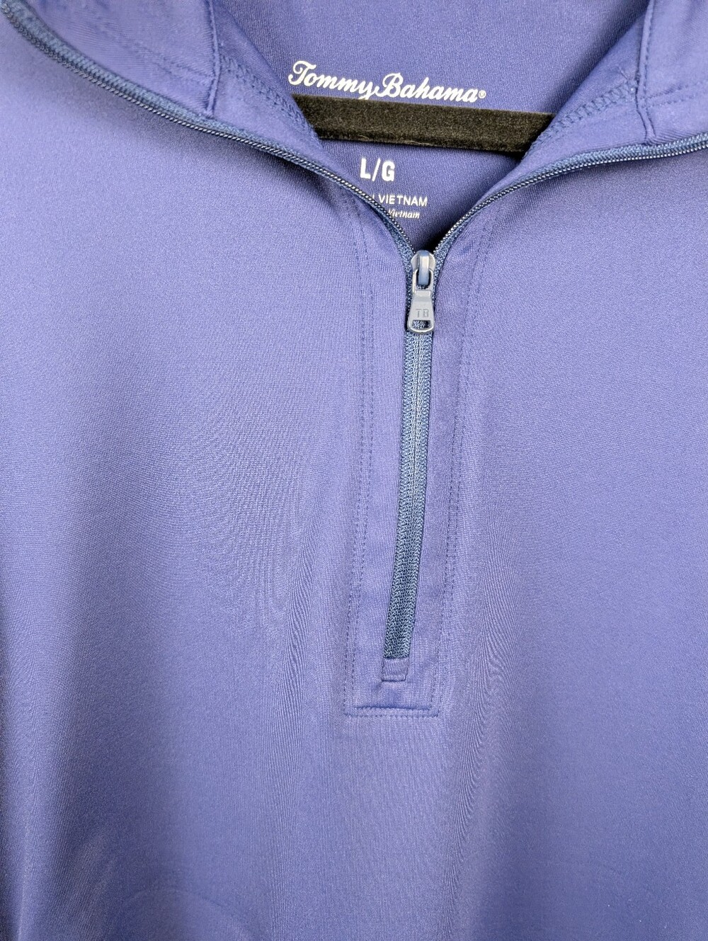 A-144 Tommy Bahama IslandZone Sleeveless Quarter Zip Golf Dress Large Blue - Picture 7 of 11
